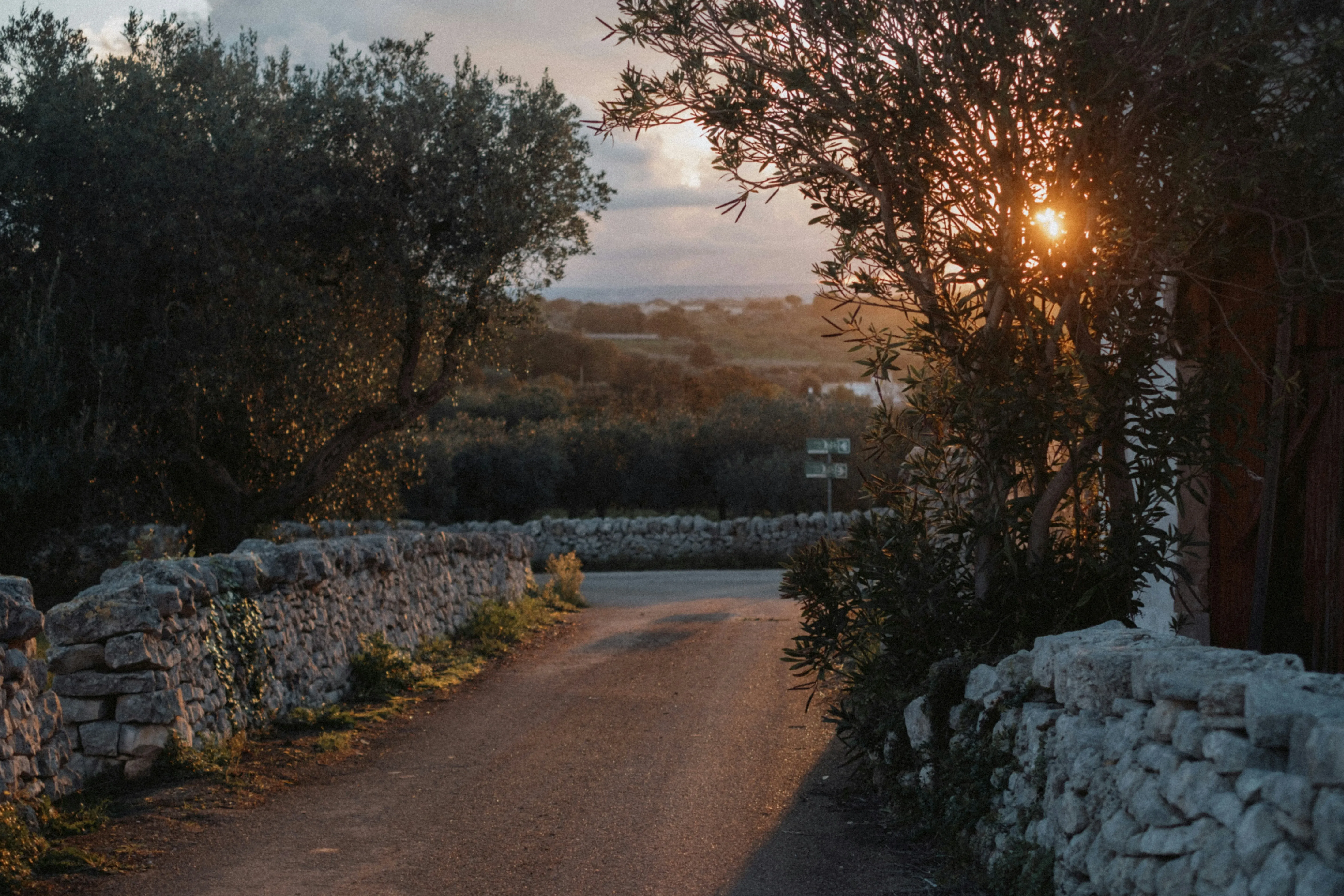 A small dirt road to Cisternino